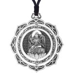 925 Silver Samantabhadra Bodhisattva Guardian Pendant - Dragon & Snake Zodiac Birth Buddha